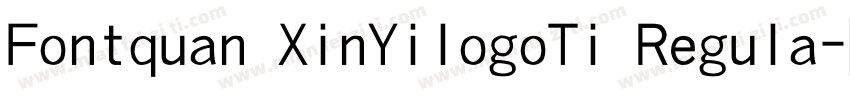Fontquan XinYilogoTi Regula字体转换